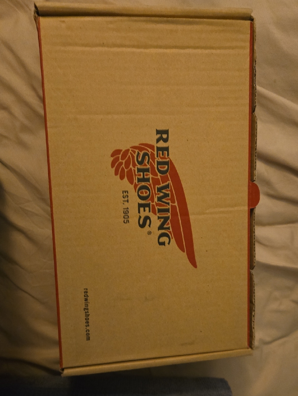 Red Wing Shoes Brown Kraft Box with Red Logo